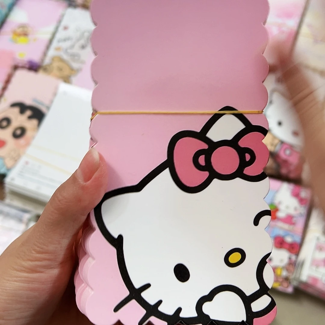 粉色底的kt猫 单面 8×16 10张