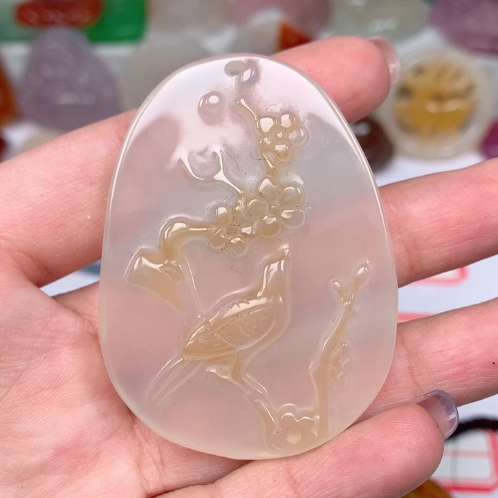 玛瑙/玉髓颈饰未镶嵌小***望