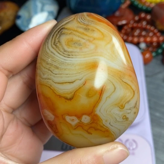 玛瑙/玉髓珠宝奇石未镶嵌面***油