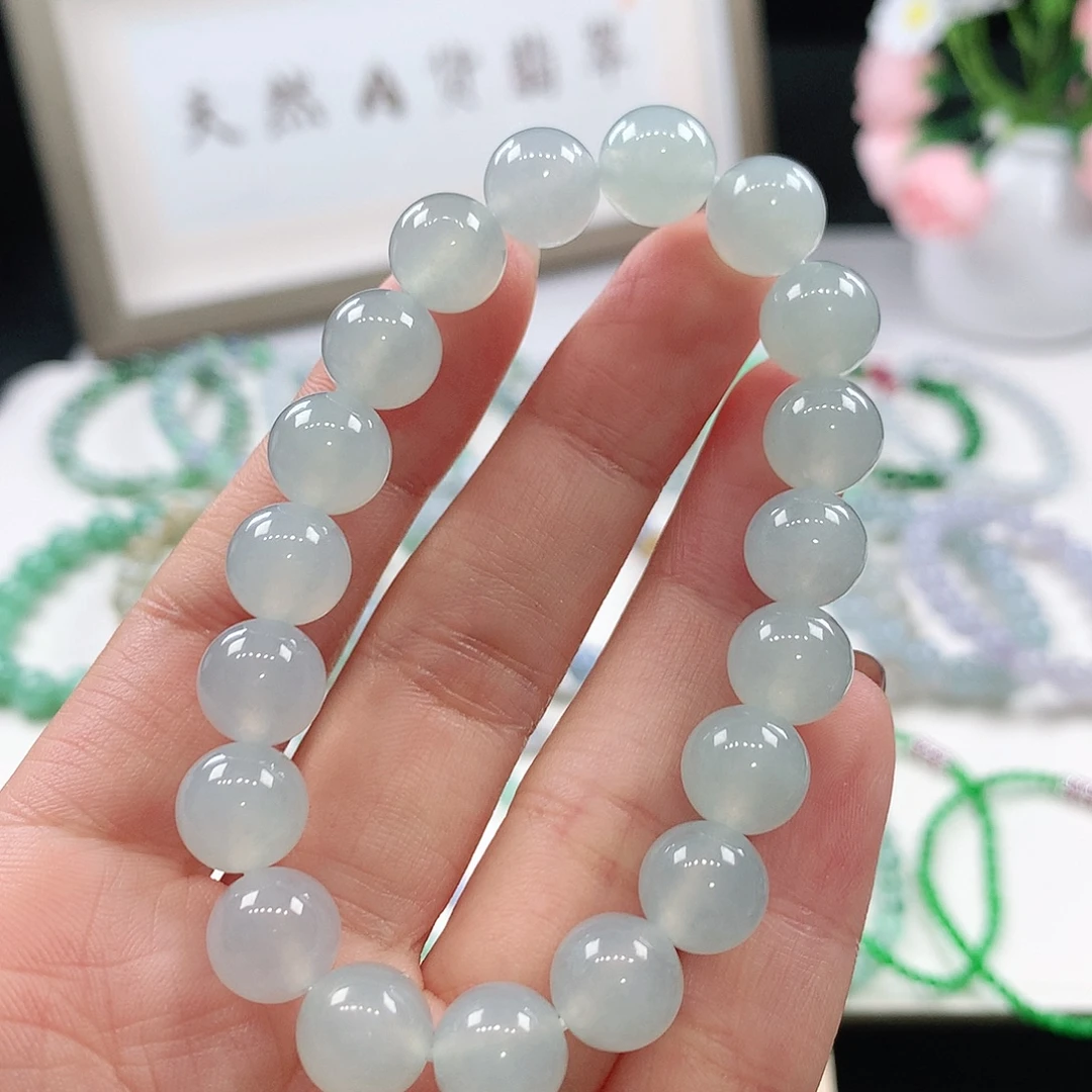 翡翠未镶嵌手链9.7mm