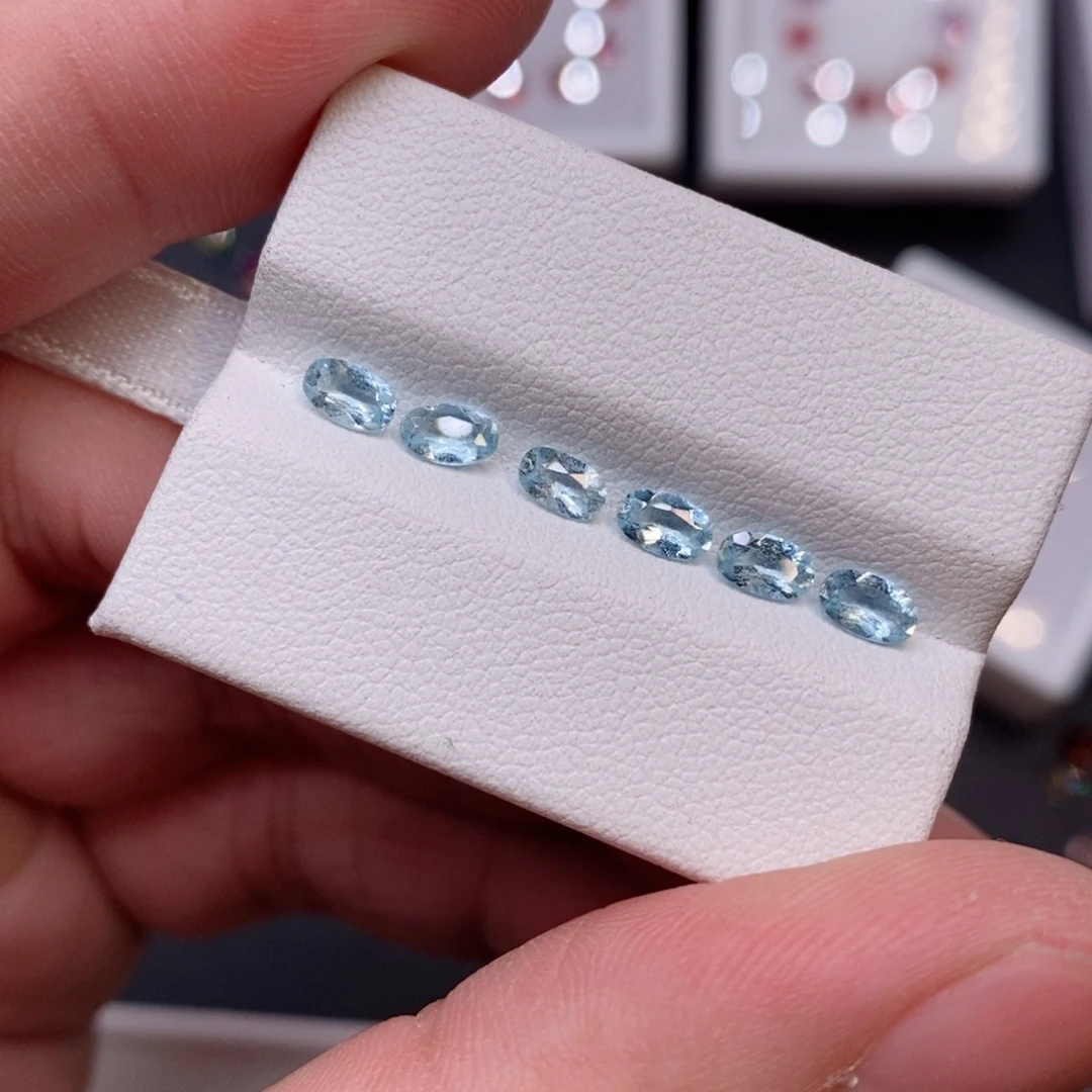 裸石海蓝宝石1.28ct 天然海蓝宝石