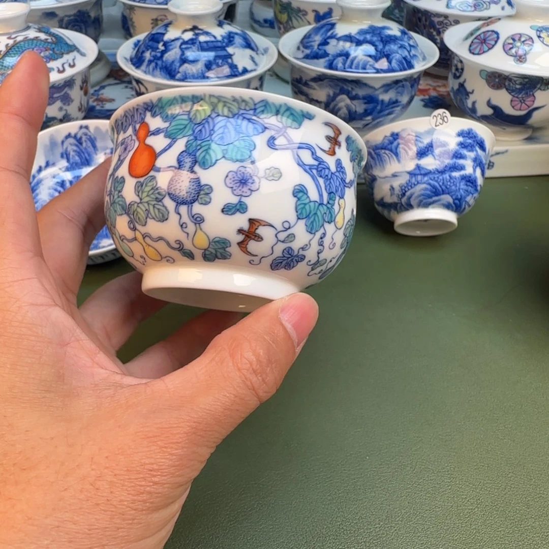 纯手工纯手绘茶具石头261