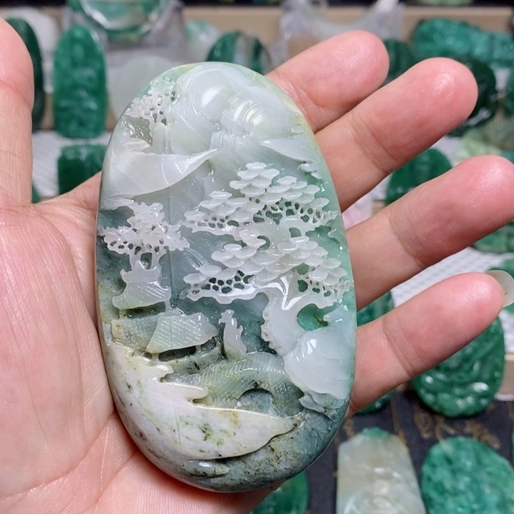 未镶嵌独山玉颈饰