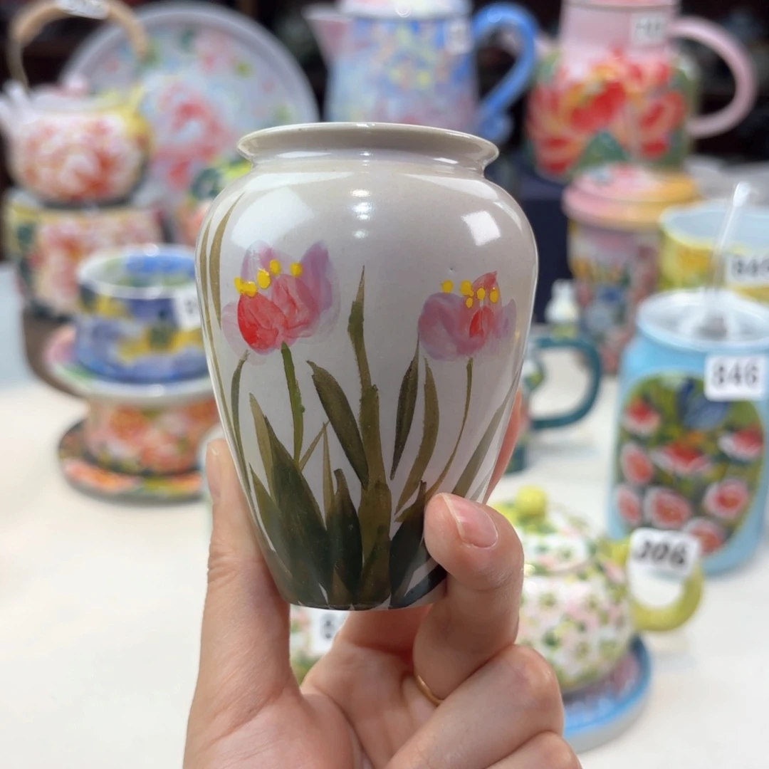景德镇手绘高温釉下彩陶瓷茶具