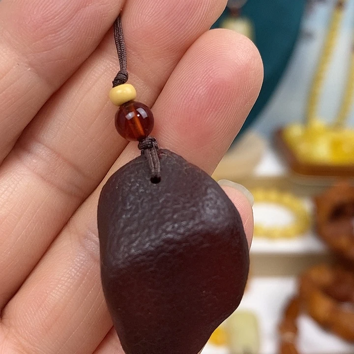 未镶嵌蜜蜡裸石手机挂件