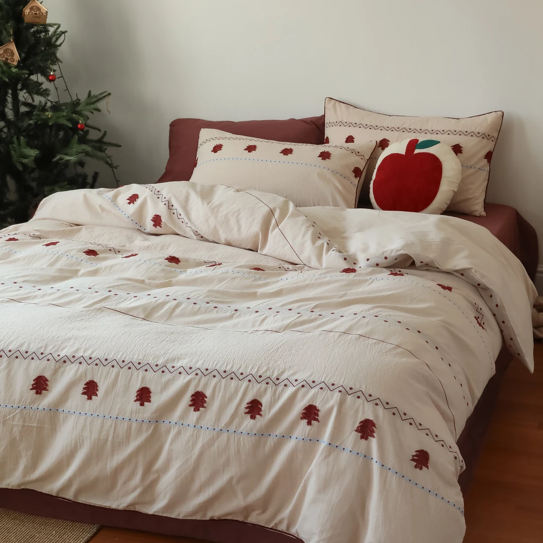 秋冬磨毛丨纯棉全棉四件套床单被套现代轻奢风高级感主卧室床品