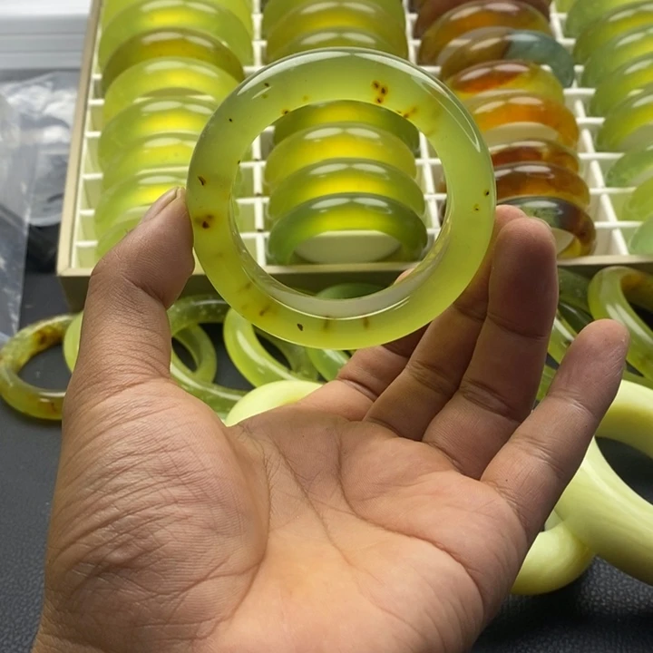 蛇纹石玉合金手镯56