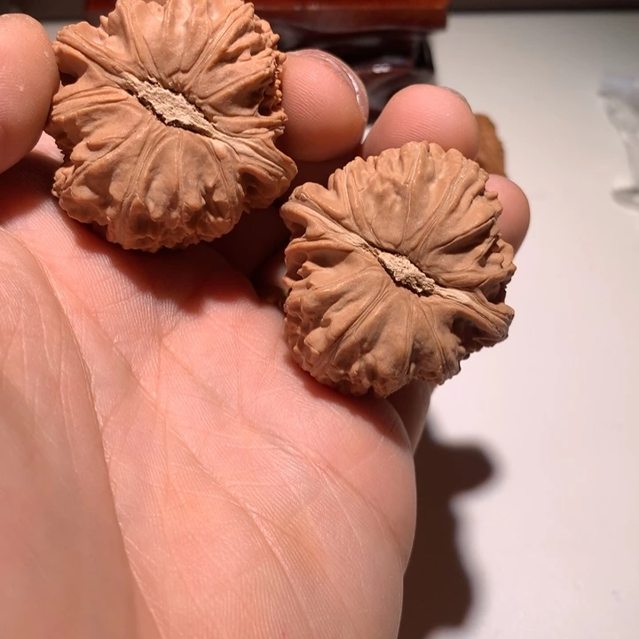 把件文玩核桃萌*六白狮子