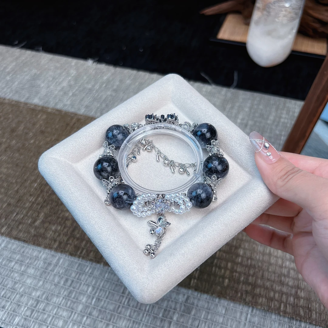 【香糯糯】黑闪灵蝴蝶结1072手链 多样性发其一 拍2单