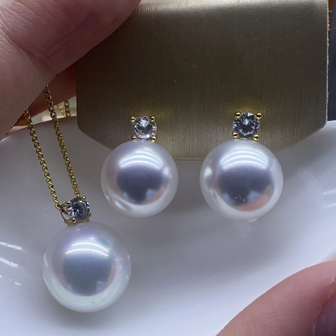 吊坠(赠链)18K金镶嵌淡水珍珠