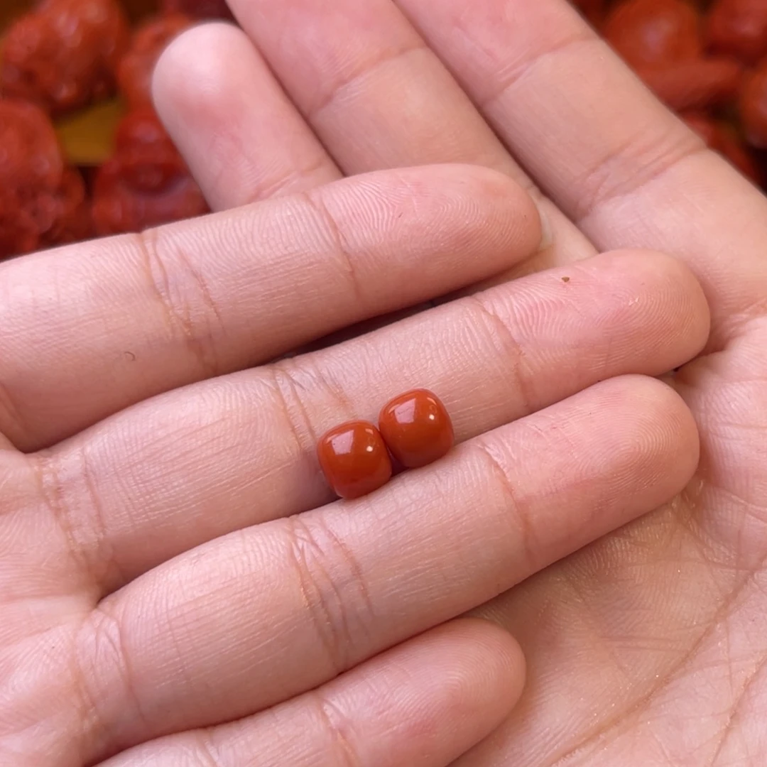 重***师南红玛瑙未镶嵌川料瓦西7mm尺寸老型