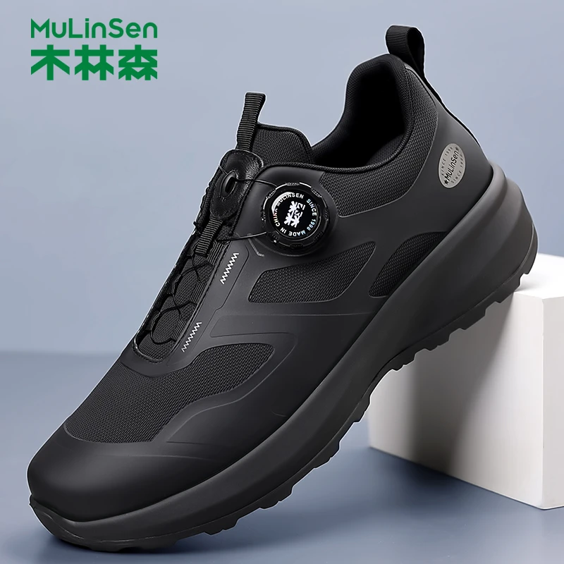 木林森男鞋夏季新款网面休闲鞋男士增高防滑防臭跑步运动鞋子男款