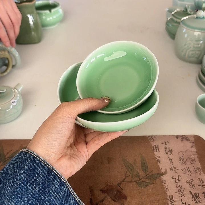 龙泉云间青瓷小米茶器