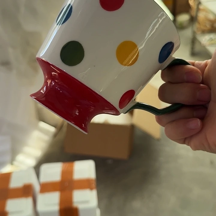 摆件陶高温陶瓷釉下彩微瑕！