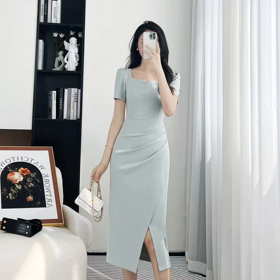 年终请沧25夏季新法式轻奢气质温柔仙气显瘦连衣裙 1890 QC