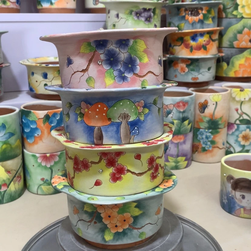 【闪购商品】红陶L****花盆