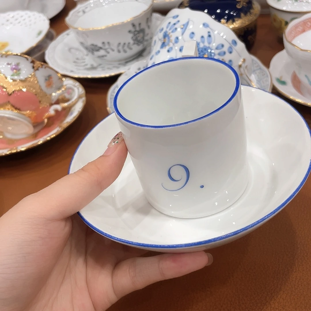 瓷片中古一等咖啡杯