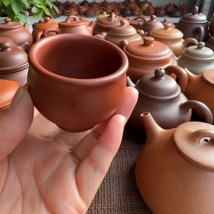 紫砂茶杯红皮龙杯子拍一发二70cc