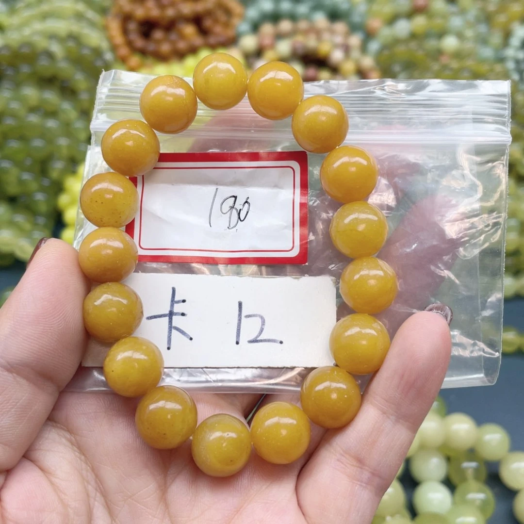 未镶嵌蛇纹石玉手串
