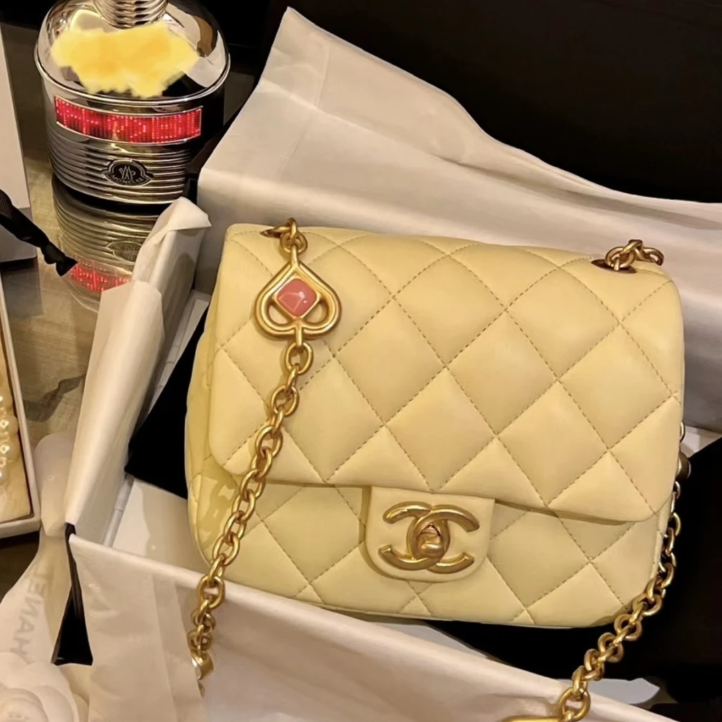 Chanel/香奈儿 单肩包 香奈儿23S爱心珐琅方胖子 mx033112