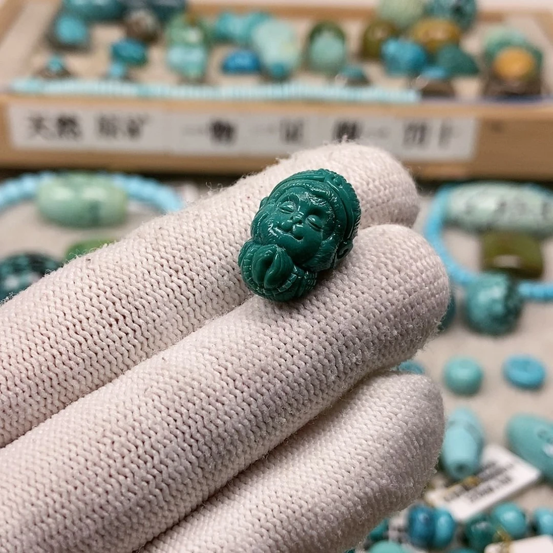 未镶嵌绿松石珠宝半成品