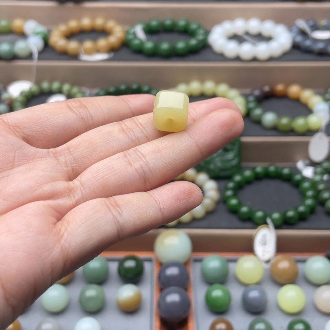 嘟***～和田玉未镶嵌手链12