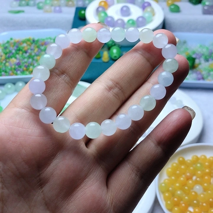 迷***️非金属卡8玛卡龙锁骨链56颗