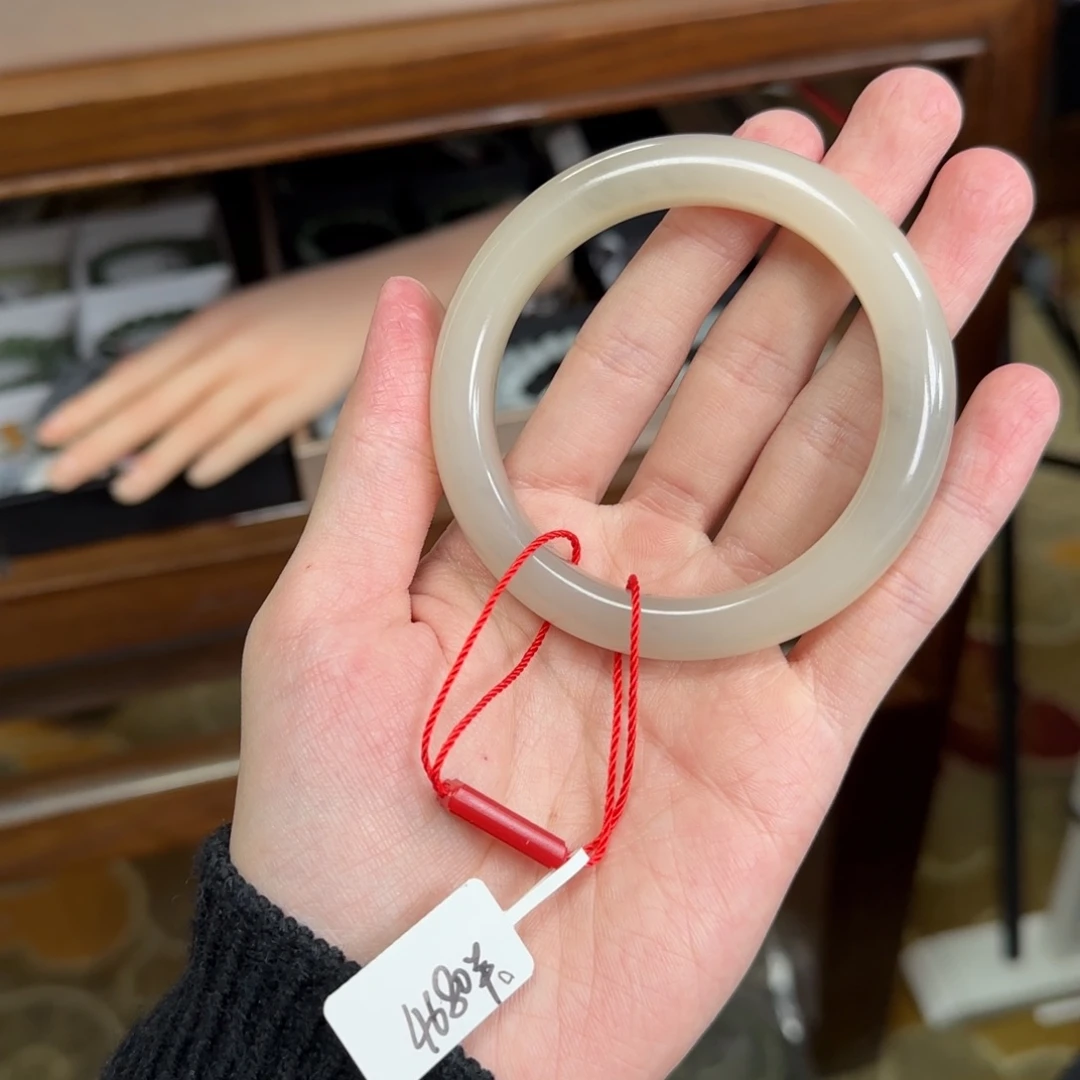 和田玉未镶嵌手镯59