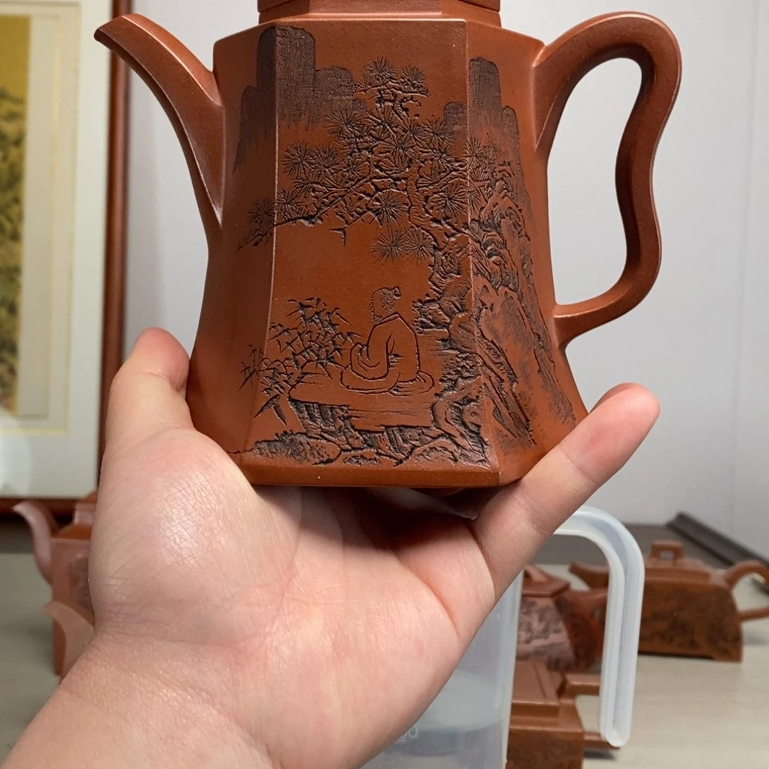 紫砂茶壶原矿泥料传统工艺制作