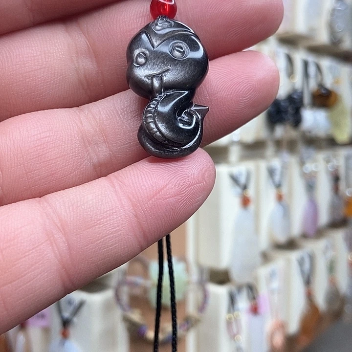 黑曜岩颈饰未镶嵌小****）