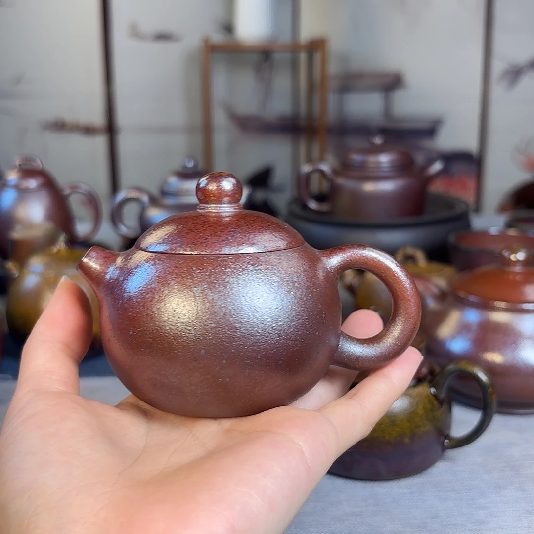 茶壶紫砂柴烧紫砂壶西施