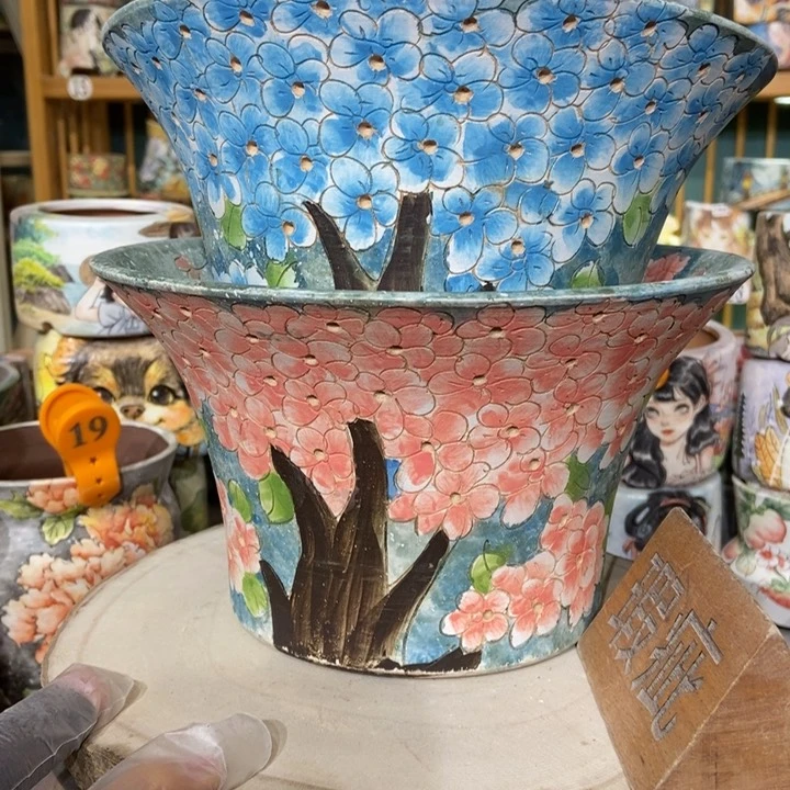 红陶景德镇艺术手绘作品