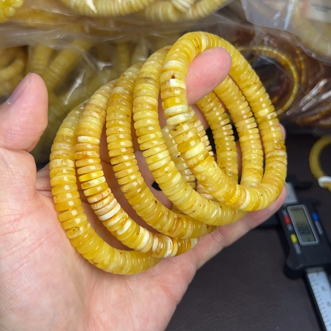 琥珀未镶嵌手链9.5多样发其一011