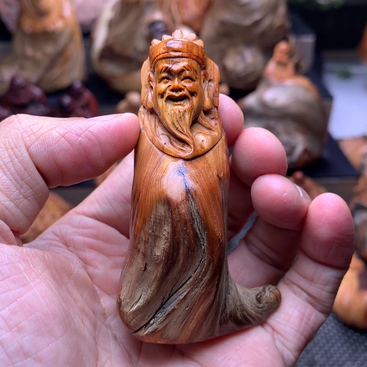 柏木（崖柏）崖柏陈化料手把件