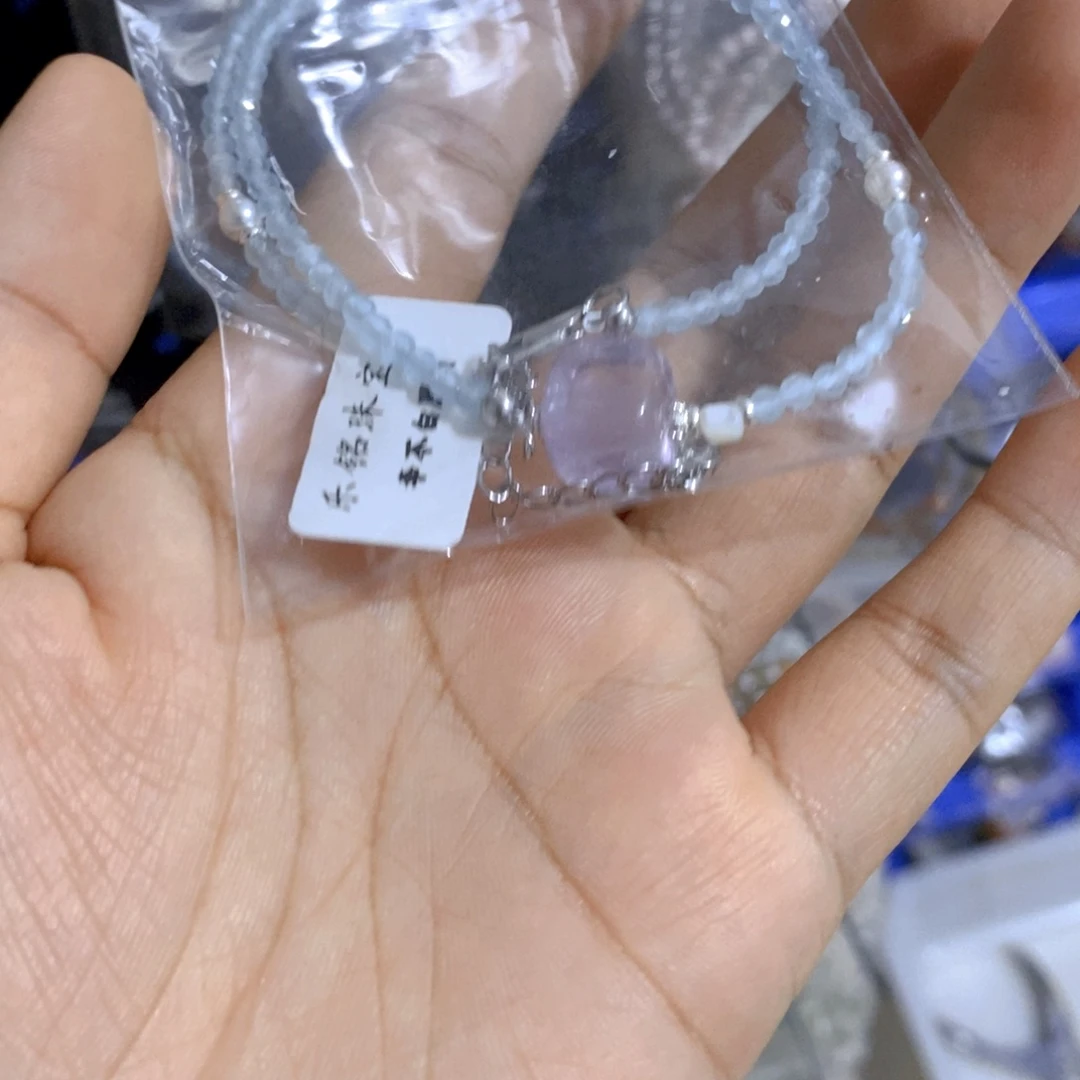 项链未镶嵌紫晶玻利维亚紫水项链