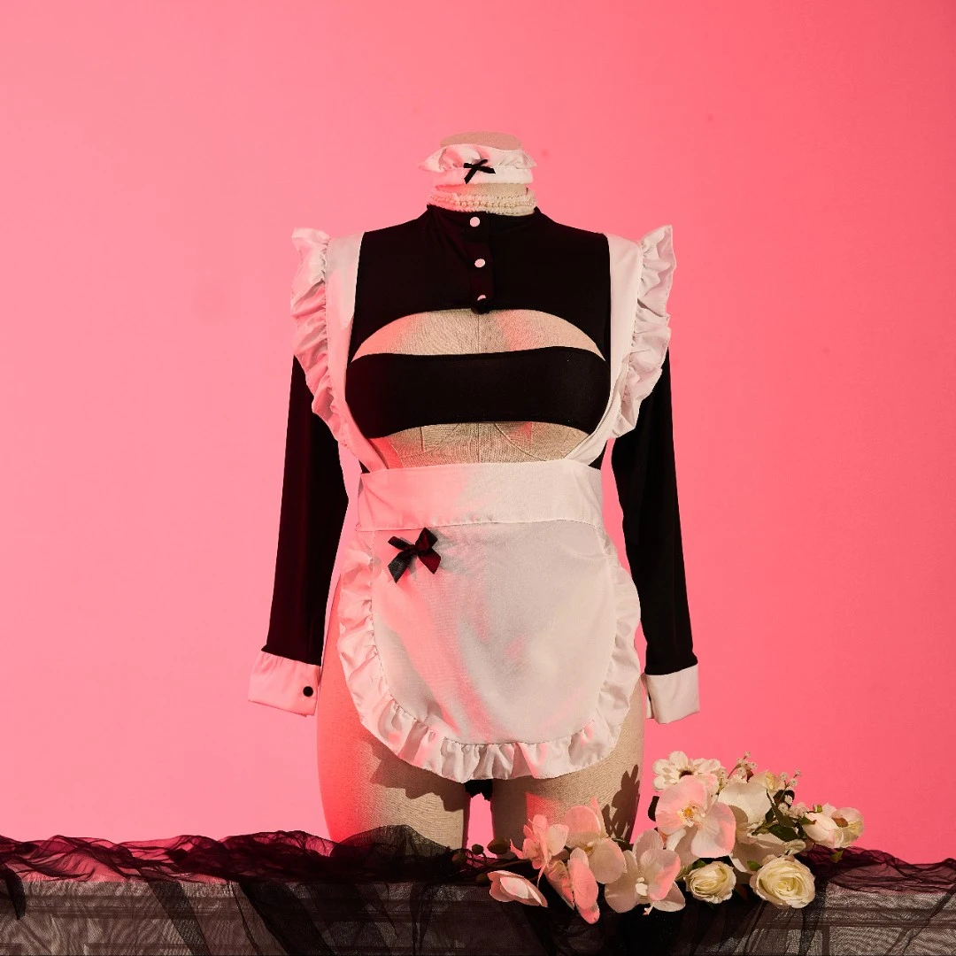 性感禁欲系女仆睡衣约会战袍诱惑内衣制服套装女显瘦可穿到210斤