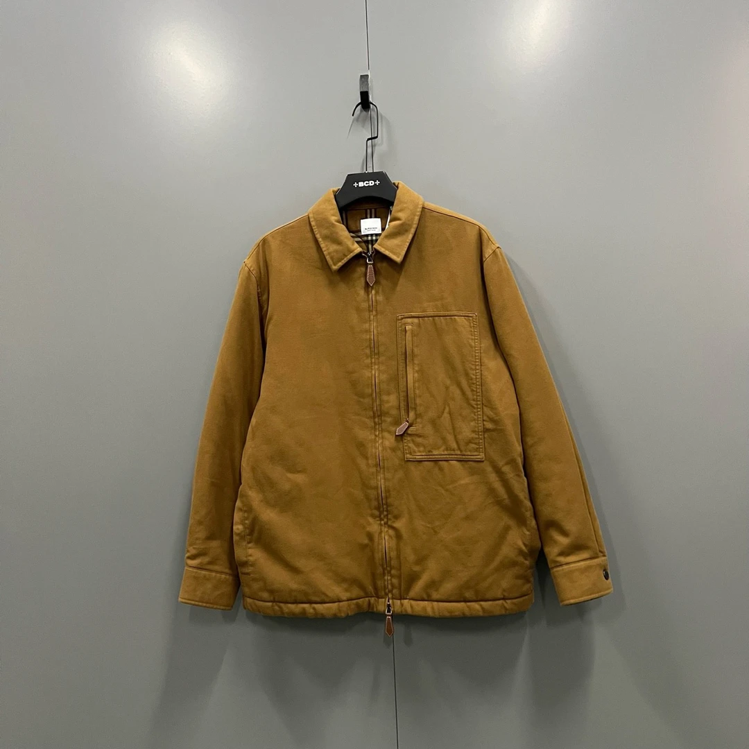 99新 BURBERRY/博柏利 q218 内里格纹拉链夹克 L码/bc012530