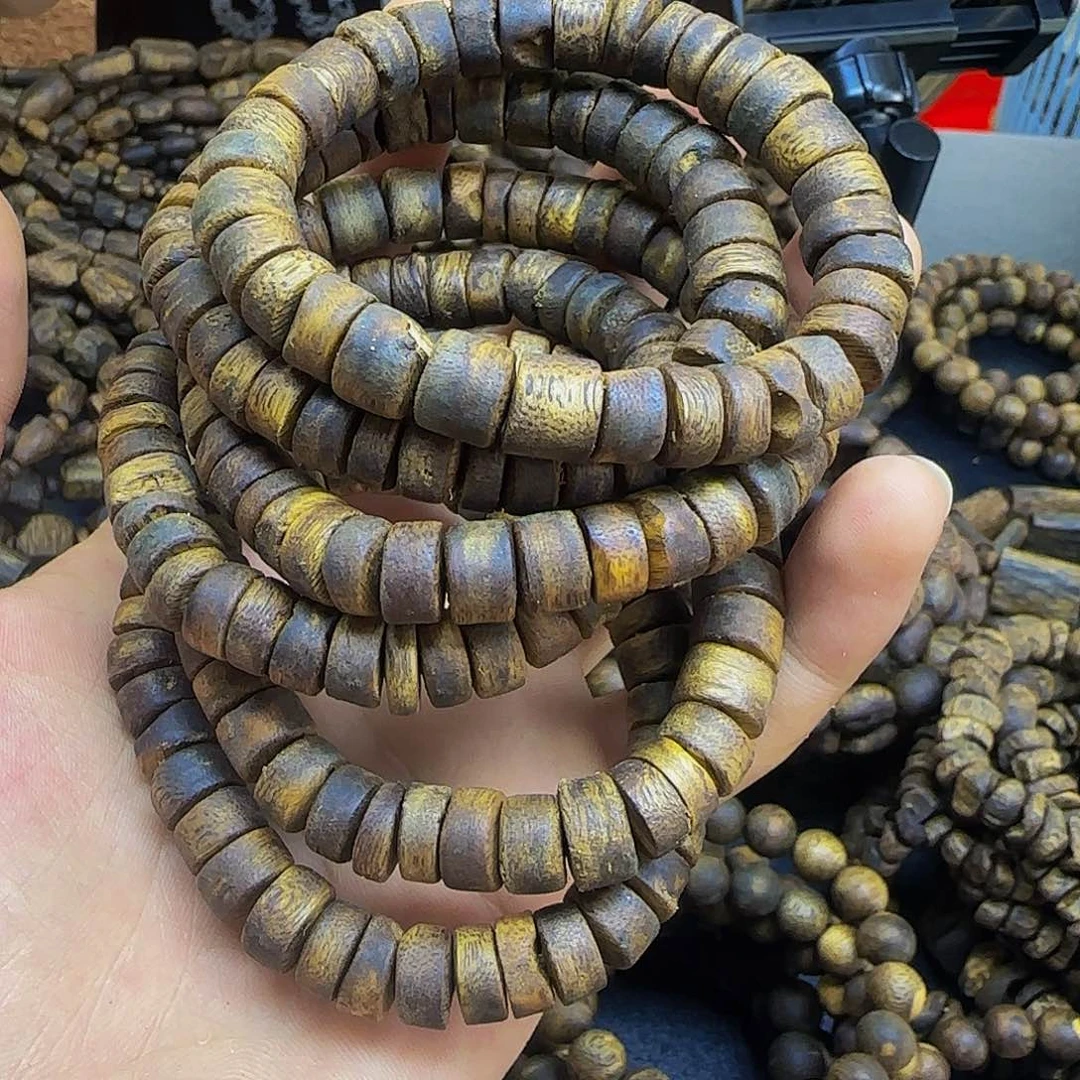 沉香碎屑沉香奇楠99分沉算盘珠9克加多样性发一