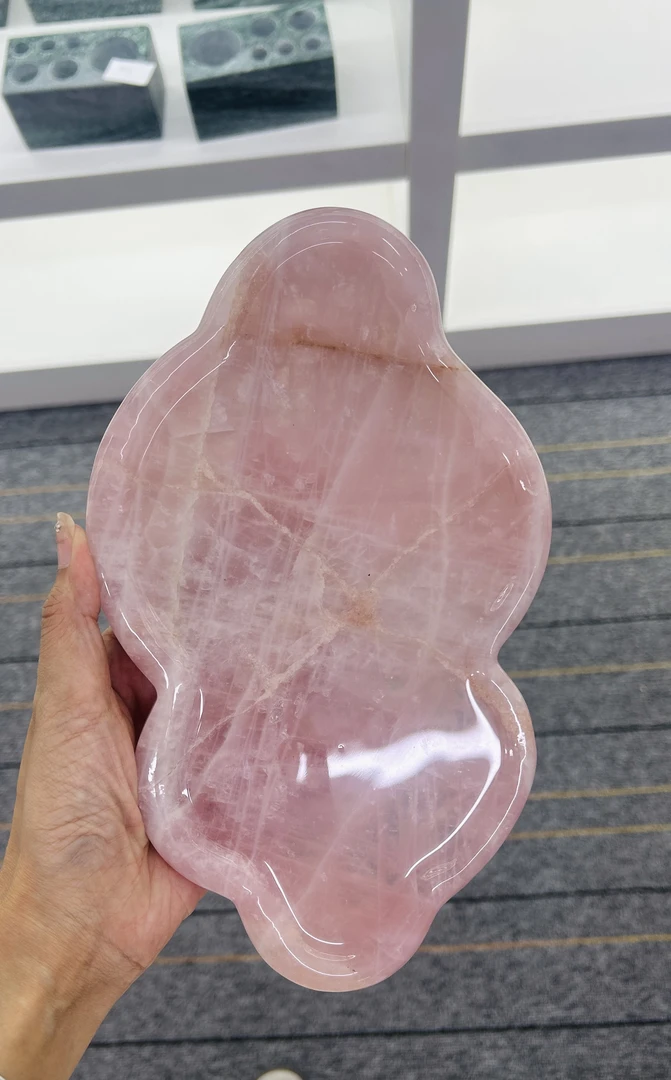 合金大理石手链 粉色水晶云朵天然