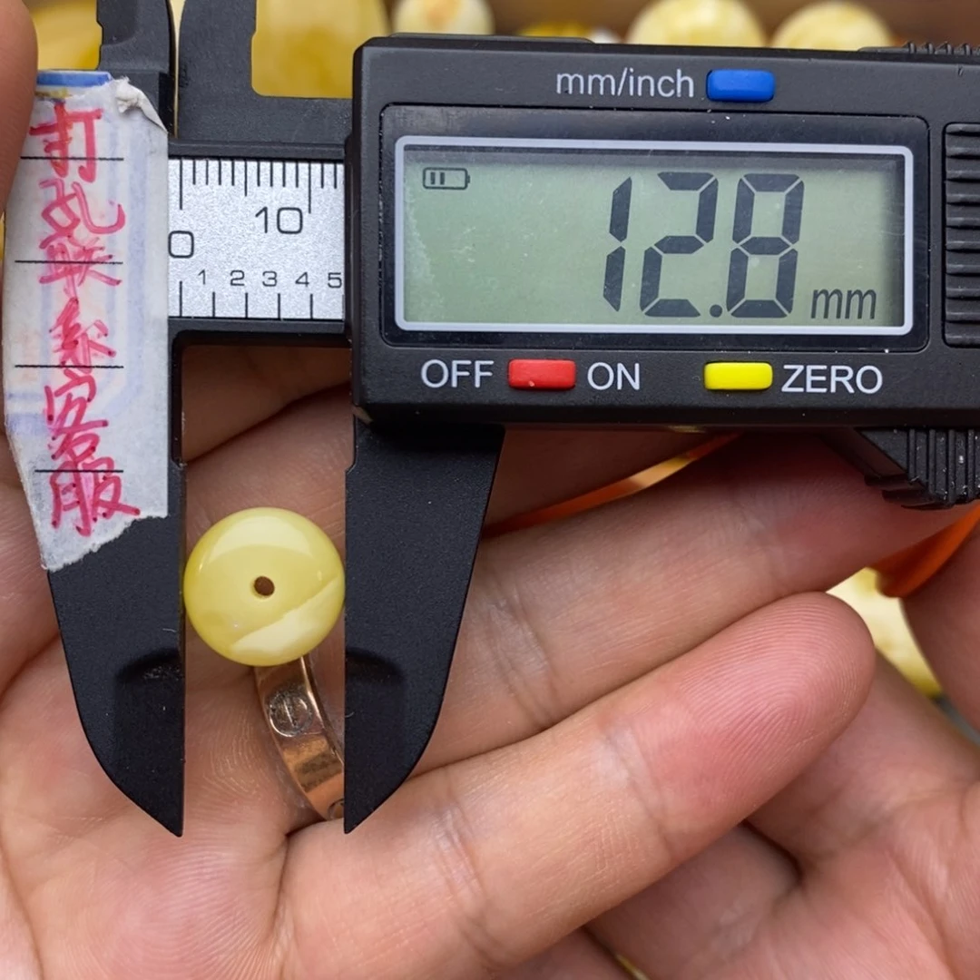 未镶嵌琥珀裸石12.8x6.6扣子