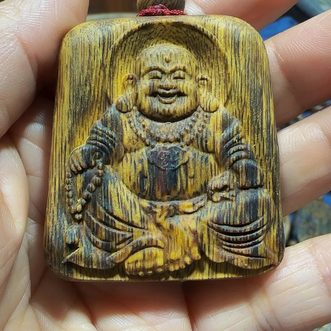 沉香碎屑沉香海南白奇陆河金丝油老料佛公带绳13克