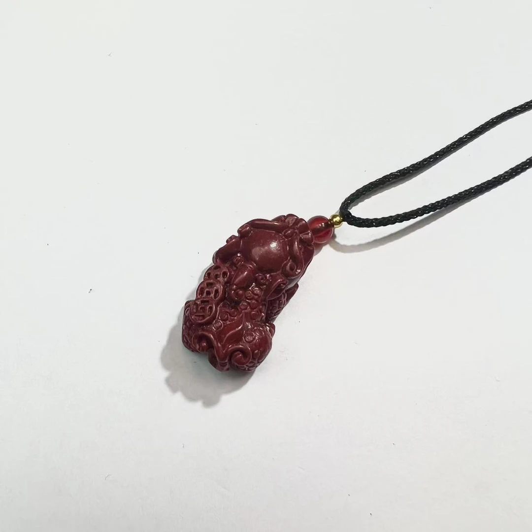 天然辰砂精美设计款吊坠*kcxj013