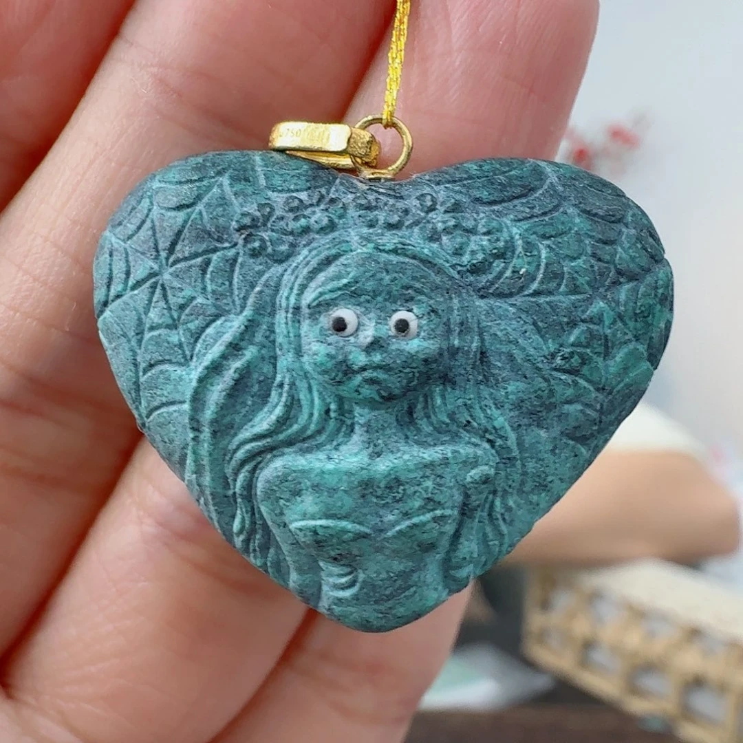 绿松石18K金镶嵌珠宝奇石