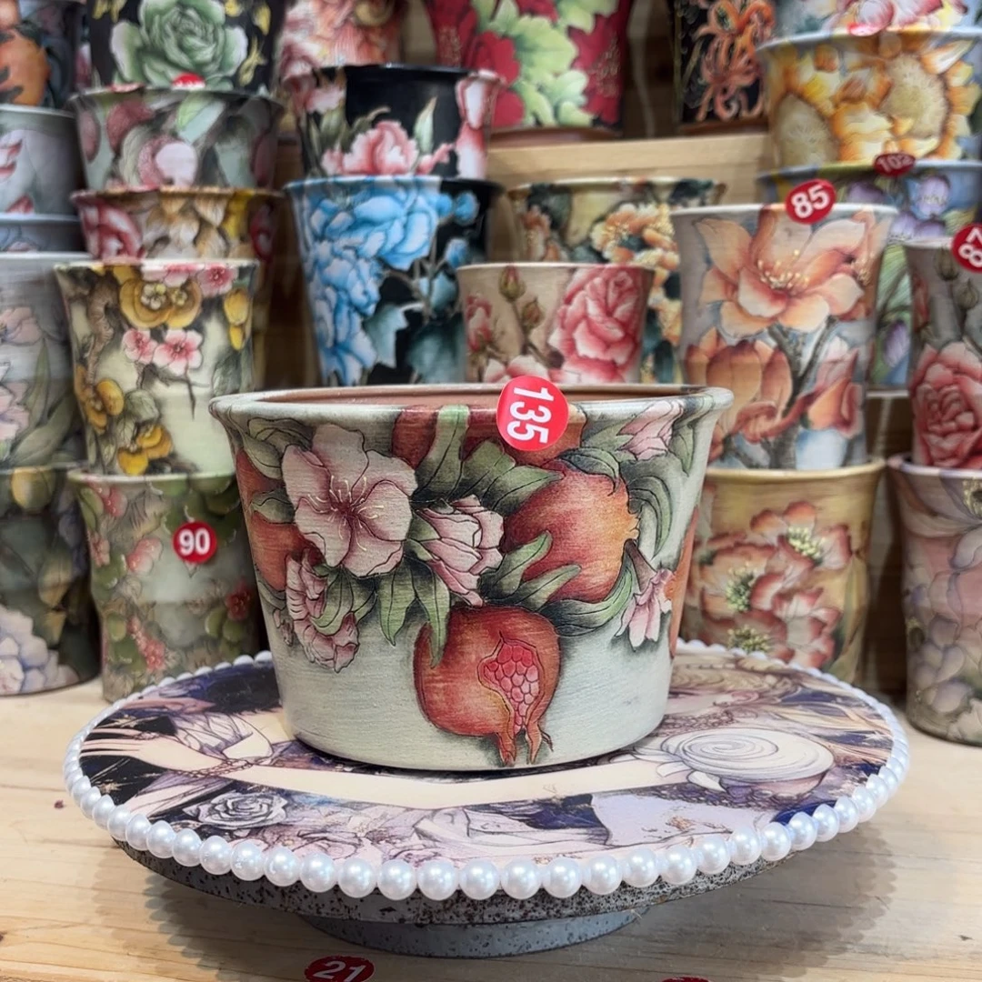 景德镇手绘花盆陶瓷14/11