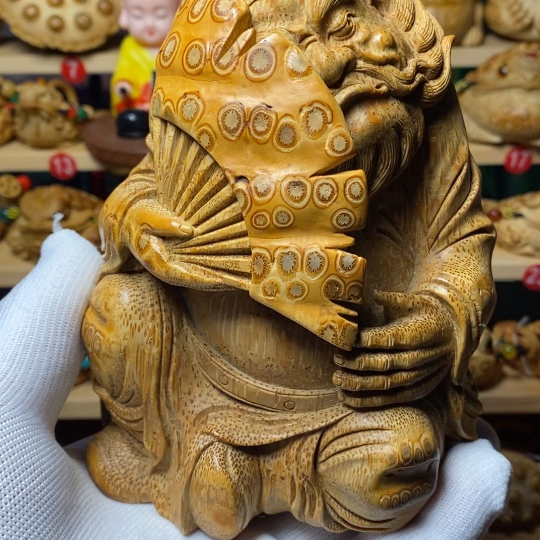 竹北***哥根雕钟馗摆件