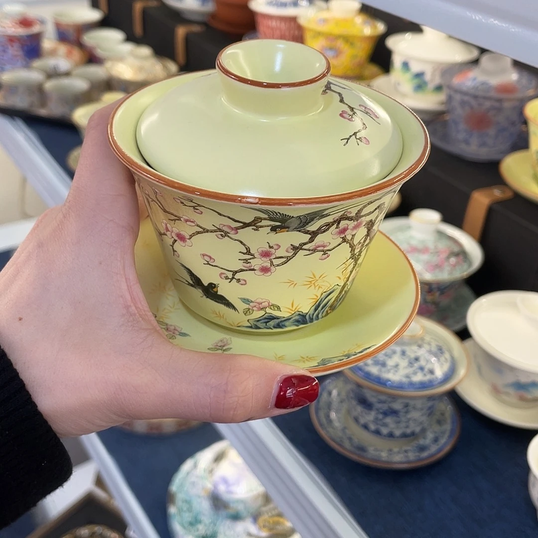 陶景德陶瓷盖碗茶具