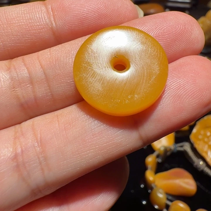 寿山石印石寿山田黄平安扣