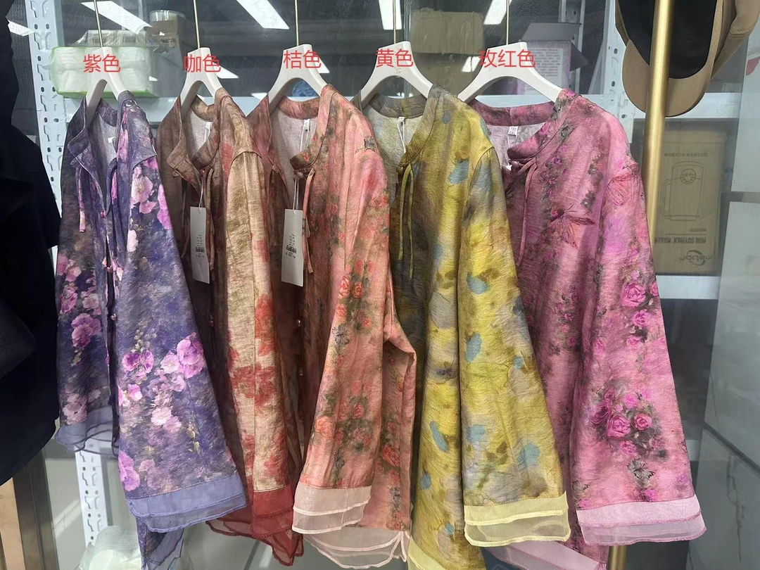 28 X 法式宽松型碎花夏季新中式上衣 F29 三楼