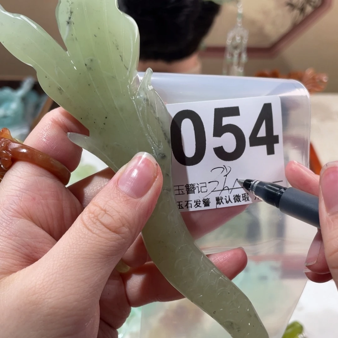 蛇纹石玉未镶嵌发饰