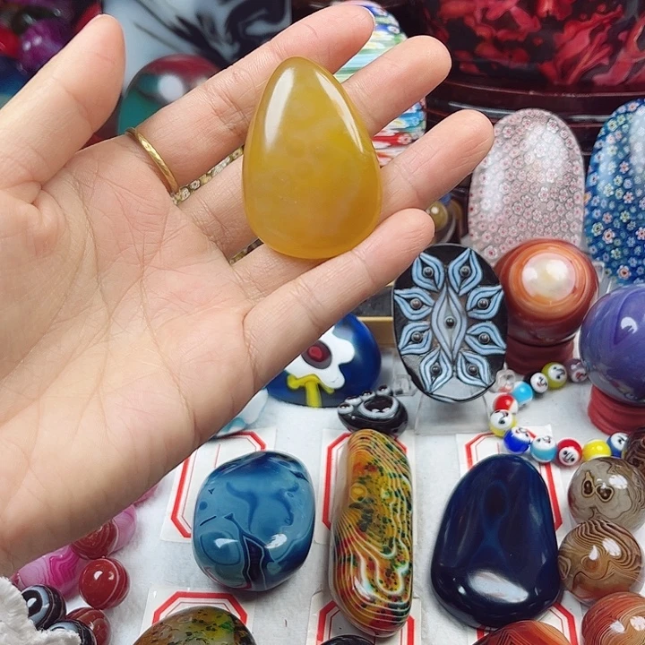 玛瑙/玉髓未镶嵌耳环